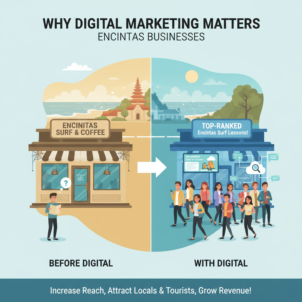 Illustration for Why Digital Marketing Matters for Encinitas Businesses